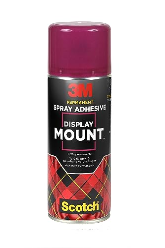 Scotch DisplayMount Adhesive Spray, Mehrzweckklebstoff , 400ml, 1 Dose/Packung - Für Schnelle und Dauerhafte Verbindungen von Scotch