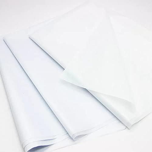 AKAR Säurefreies weißes Seidenpapier, 50 Blatt für Geschenkverpackungen, 50 x 75 cm, große Boxen, Verpackung, Füller, Kunst- und Bastelverpackungen von AKAR