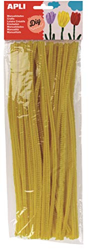 APLI 13272 – Beutel mit 50 gelben Chenillen von 30 cm von APLI Kids