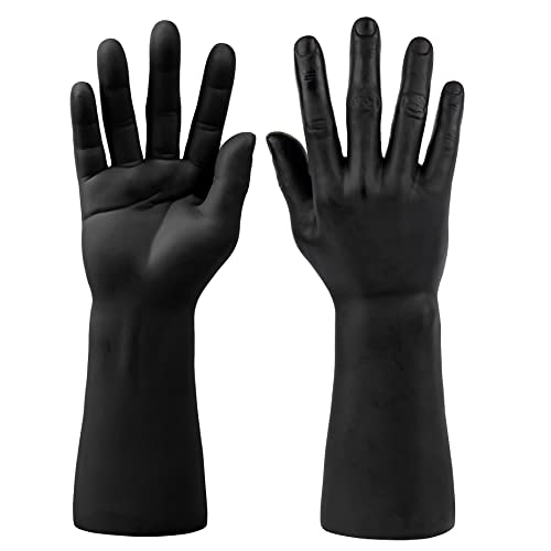 AUEAR, 2 Stück schwarze Kunststoff-Mannequin-Handmodell-Organizer für Schmuck-Display von AUEAR
