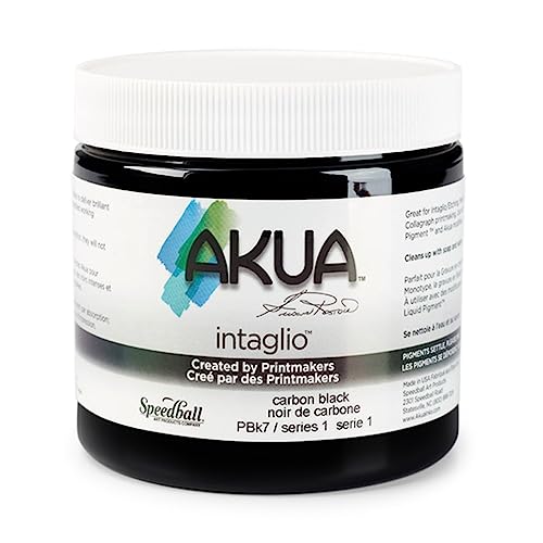Akua Intaglio Tinte auf Wasserbasis, 473 ml, Carbon-Schwarz von Akua