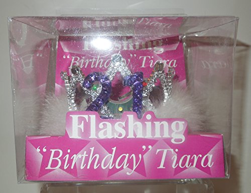 Alandra Birthdays Tiara mit blinkender Aufschrift „Birthday No.18“ von Alandra Birthdays