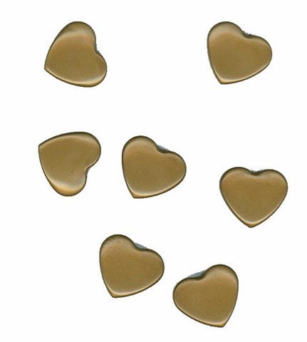 BabySnap® Kunststoff Druckknöpfe Herz glänzend (H11 Gold) von BabySnap