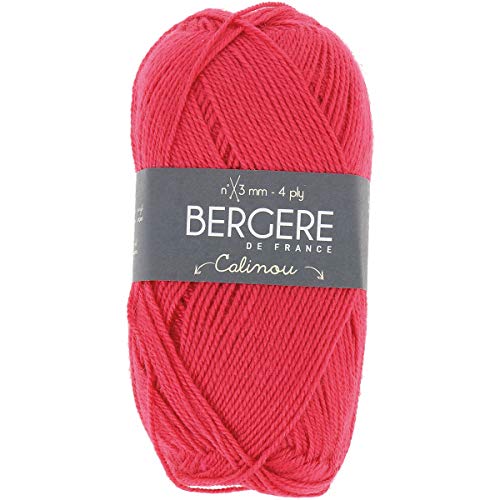 Bergère de France - CALINOU - Wolle zum stricken und häkeln (50g) - 25% Merinowolle - 5 mm - Ideal für die Babyausstattung - Blau (LAC) von Bergere de France