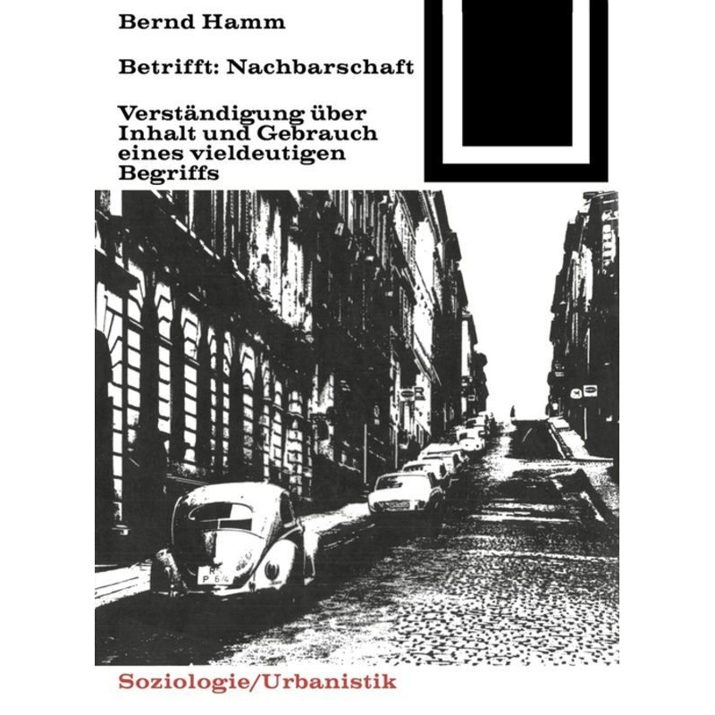 Betrifft: Nachbarschaft - Bernd Hamm, Kartoniert (TB) von Birkhäuser Berlin