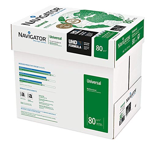 Navigator Universal Kopierpapier 80g/m² A4, weiß, Karton zu 2.500 Blatt (5x500 Blatt) von Canon