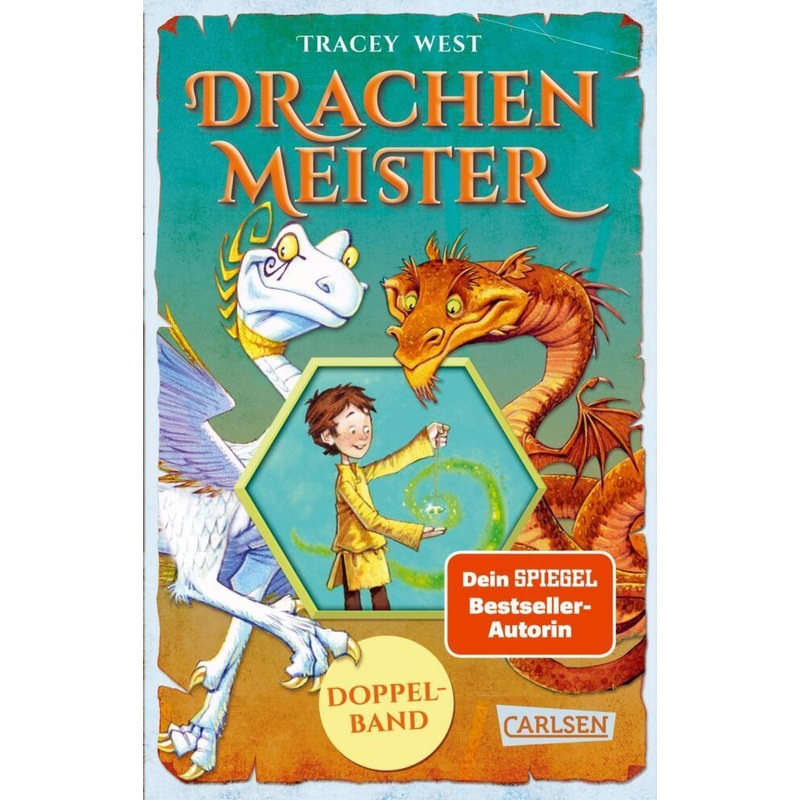 Drachenmeister Doppelband - Enthält Die Geschichten: Der Aufstieg Des Erddrachen (Bd. 1) / Die Rettung Des Sonnendrachen (Bd. 2) - Tracey West, Tasche von Carlsen