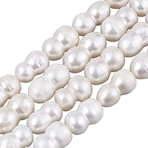 Cheriswelry 23 ~ 25 Stück Barockperlen Perlen 8 Form Nuggets, 12–17 mm natürliche Süßwasser-Zuchtperlen Abstandhalter für DIY Hochzeit Jahrestag Halskette Armband Herstellung von Cheriswelry