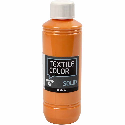 Textile Solid, orange, deckend, 250ml von Creativ