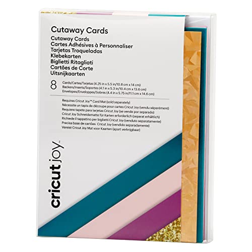 Cricut Unisex, Erwachsene Cricut Joy Cutaway Cards, Corsage, For use with Cricut Joy, Corsage, 10.8cm x 14cm (4.25" x 5.5") - 8 Pack von Cricut