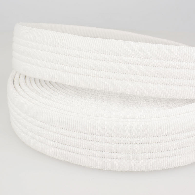 Gurtband, Webband 38 mm / unifarben- 1 Meter Länge - Weiß