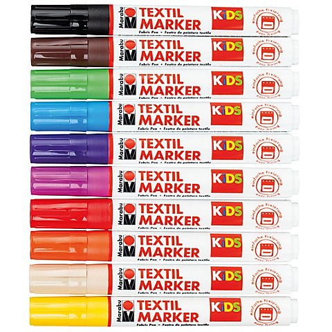 Marabu KiDS Stoffmalstifte, 10 Stifte von Marabu Kids