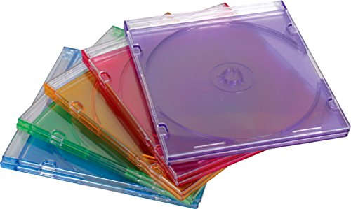 Dragon Trading® CD- / DVD-Hülle, 5,2 mm, farblich sortiert, 100 Stück von DragonTrading
