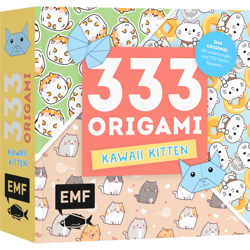 333 Origami - Kawaii Kitten - Niedliche Papiere Falten Für Katzen-Fans, Kartoniert (TB) von EDITION,MICHAEL FISCHER