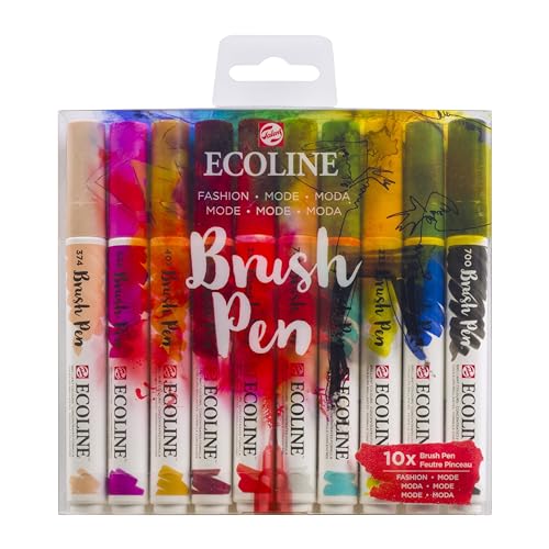 Ecoline Set mit 10 Brush Pens - Fashion von Ecoline