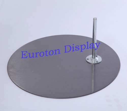 Euroton rund Metallplatte hochwertige Metallplatte Standplatte für Schaufensterpuppe nickel matt rund von Eurotondisplay