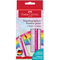 2 FABER-CASTELL Glitzer Regenbogen Bastelkleber 2 x 12,0 g von Faber-Castell
