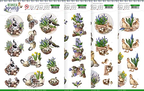 Find It 3D-Stanzbogen-Set Botanical Spring von Find It