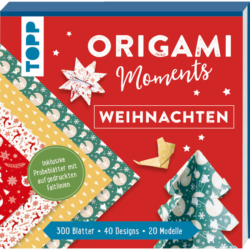 Origami Moments - Weihnachten. Der Perfekte Faltspaß Für Winter & Weihnachten - frechverlag, Taschenbuch von Frech