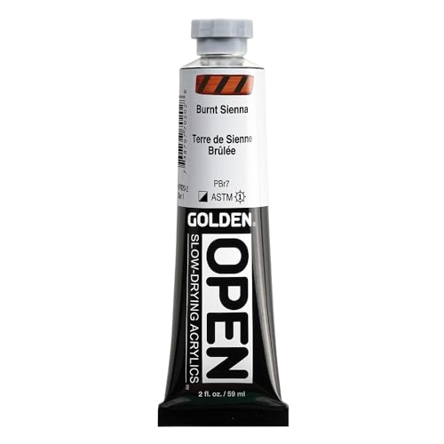 Golden OPEN Acrylfarben, 60 ml, 7020 Burnt Sienna von GOLDEN