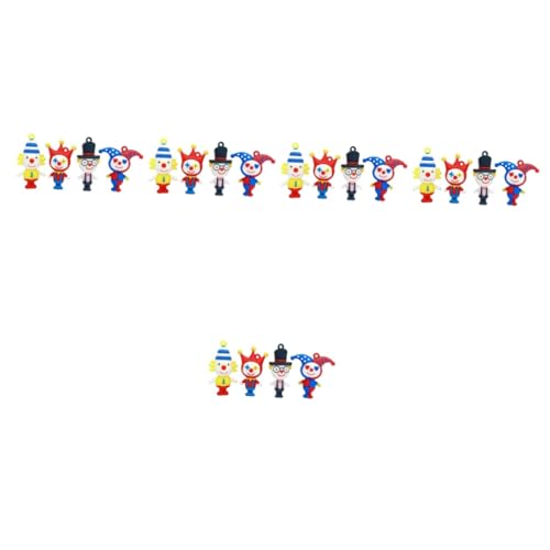 Garneck 20 STK Clown- Kinder geburtstagsdeko kindergeburtstags Dekoration zum Aufhängen Einer Tasche Schlüsselverschönerung empfindlich Ornament Schlüsselanhänger Charme von Garneck