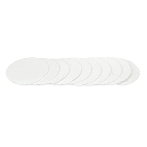 FYLIC 10 Stück Keramikfaserpapier Hochtemperatur-Keramikfaser Rundpapier Weiß Isolierung Dichtung Papier für Herd Ofen von Generic