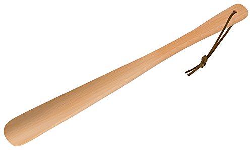 Gravidus Schuhlöffel aus Holz mit Lederband 37 cm von Gravidus