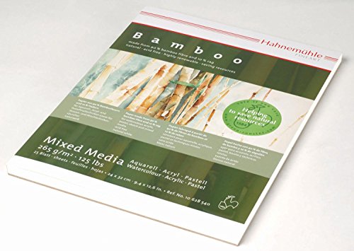 Bamboo-Mixed-Media Bogen 265g/m², 50x65cm, 10Bogen von Hahnemühle