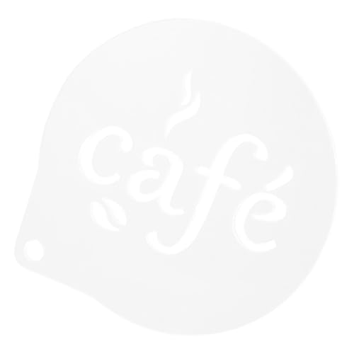 IMIKEYA -Schablone Latte-Schablonen Acryl-Café-Buchstaben-Schablonen -Dekorationen Schaumstoff Barista-Vorlagen Zum Dekorieren Von Cappuccino-Pulver Staubwedel Streuer von IMIKEYA