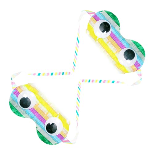 KOMBIUDA Spielzeug Für Kinder 2St Piñata Spielzeug Augenmaske Kinderkleidung Trostgeschenke Babykleidung für Mädchen Partymasken Pinata-Masken Papier Requisiten Spielzubehör Augenbinde von KOMBIUDA