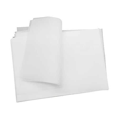 LDadgf 100 Stück Transparentpapier im A4-Format, Künstler-Transparentpapier, weiß, durchscheinend, zum Skizzieren, Transparentpapier, Kalligraphie-Architektur-Transferpapier (White, One Size) von LDadgf