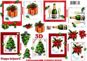 Le Suh Weihnachten 3D Out Mittelmeer Blatt – 4169591 von Le Suh