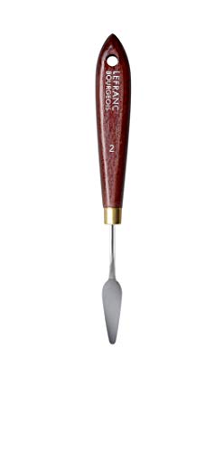 Lefranc Bourgeois 365002 Malmesser mit elastischer Metallklinge, rostfrei, lackiertem Holzgriff für Acrylfarben oder Ölfarben - Nr.2 von Reeves