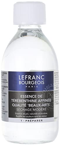 Lefranc & Bourgeois Malmittel, gereinigtes Terpentinöl für Ölfarben in 250 ml Flasche von Winsor & Newton