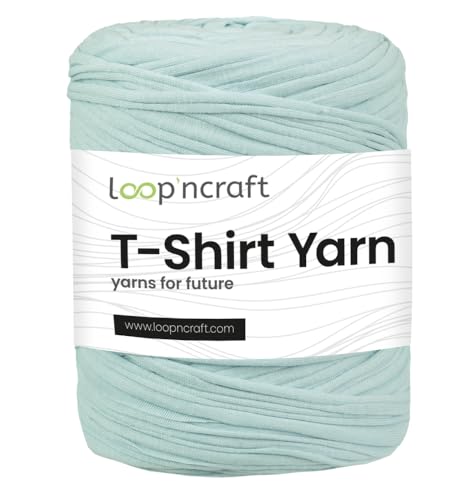 Textilgarn, Eisfarbe, Loopncraft, 350g, T-Shirt Yarn, Recyling Garn von Loopncraft