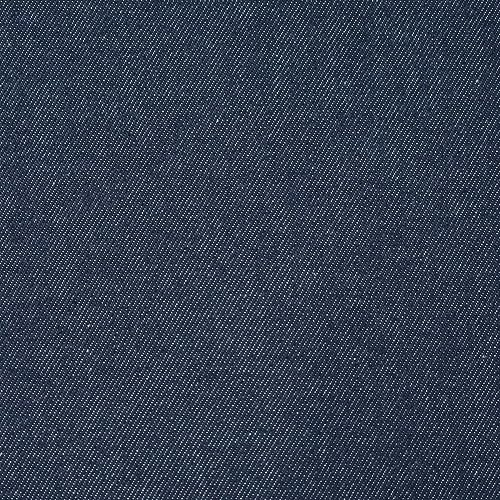Bio-Denim, Bio-Jeansstoff schwarzblau/dunkelblau, sanforisiert (8,2 oz), Breite: ca. 1,72 m,Meterware per 0,5 m von MOORE DENIM