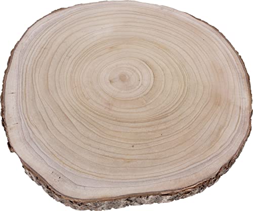 Dekobrett Baumscheibe Holz Holzbrett Brett Tischdeko Tablett Deko Ø 30-36 cm von Meinposten