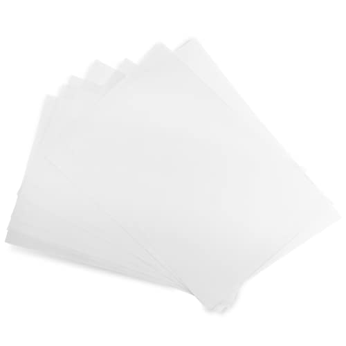 Netuno 50x Weiß Transparentpapier DIN A3 297 x 420 mm 160g durchsichtiges Papier weiß für Einladungskarten Einleger Weihnachten Taufe Hochzeitseinladung Pauspapier weiß bedruckbar Architektenpapier von Netuno