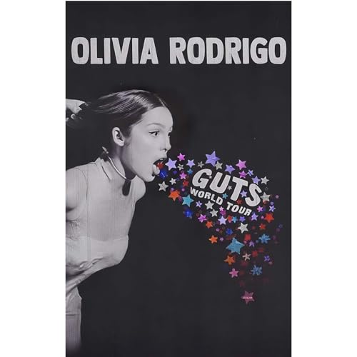 Olivia Poster, Rodrigo-Poster, Guts, Albumcover, geeignet zum Aufhängen im Wohnzimmer, Schlafzimmer und Kunstdruck, moderne Familienschlafzimmer-Dekor-Poster (Leinwandrolle, 30,5 x 45,7 cm) von Olivia