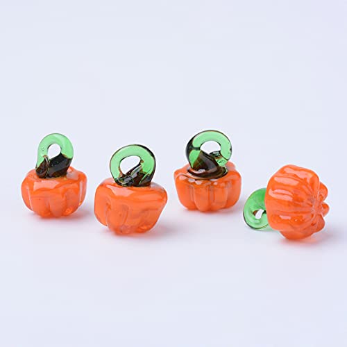 PandaHall 20 handgefertigte Kürbis-Lampwork-Glasperlen mit Gemüsemotiv, Anhänger für Armband, Halskette, Schmuckherstellung, Bastelarbeiten von PH PandaHall