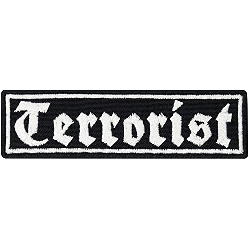 TERRORIST Terror Crew Rankpatch Biker Rockabilly Punk Anarchy Aufnäher Patch Sticker von Patch