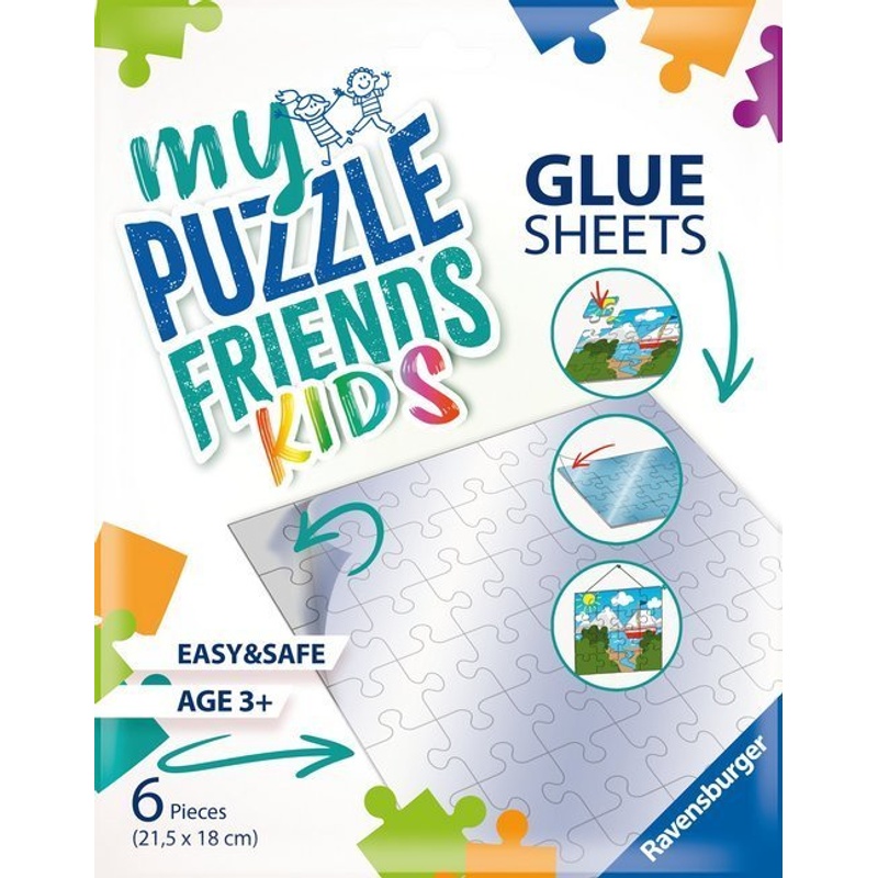 Ravensburger Kinderpuzzle - 13301 My Puzzle Friends Glue Sheets - Klebefolien Für Kinderpuzzle von Ravensburger Verlag