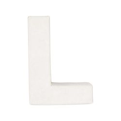 3D Papp-Buchstaben weiß stehend von Rico Design