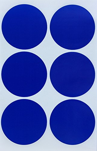 Klebepunkte Blau 50 mm runde Aufkleber – 5 cm Sticker 72 Stück von Royal Green von Royal Green