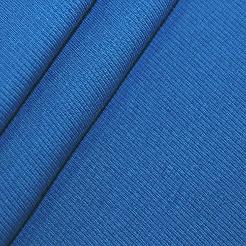 STOFFKONTOR Baumwoll Bündchenstoff Doppelripp - Öko-Tex Standard 100 - Schlauchware - Meterware, royal-blau - zum Nähen von Sweatshirts, Kleidern uvm. von STOFF KONTOR