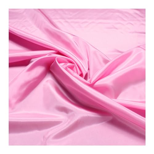Stoff am Stück 2 Meter Stoff Polyester Futter Taft rosa Futterstoff von STOFFAMSTÜCK