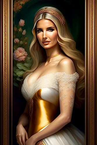SYlale Leinwand Kunstwerk Bilddruck Abstraktes Gemälde Ivanka Trump als Berlesk-Porträt für Flurdekoration 60x90cm von SYlale