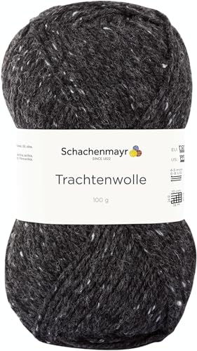 Schachenmayr Trachtenwolle, 100G anthrazit Mel Handstrickgarne von Schachenmayr since 1822