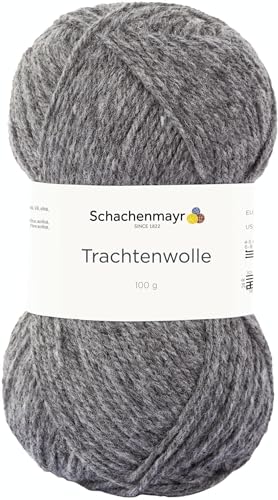 Schachenmayr Trachtenwolle, 100G Kiesel meliert Handstrickgarne von Schachenmayr since 1822