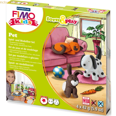 Staedtler Modelliermasse Fimo Kids Form & Play Pets von Staedtler